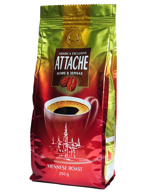 Кофе в зёрнах Attache (Венская обжарка)250г