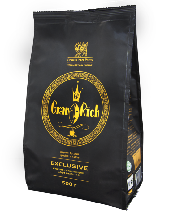 Кофе в зернах Gran Rich Exclusive (Итальянская/сильная обжарка) 500г