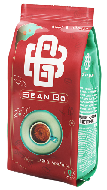 Натуральный кофе «Bean Go» зерновой 200 гр