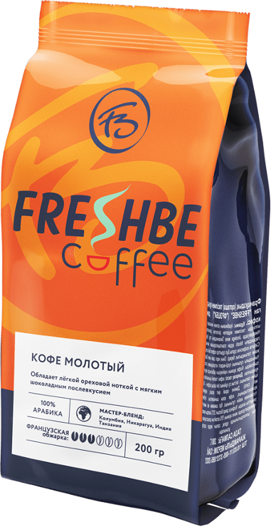 Натуральный кофе «Freshbe молотый» сверхтонкого помола